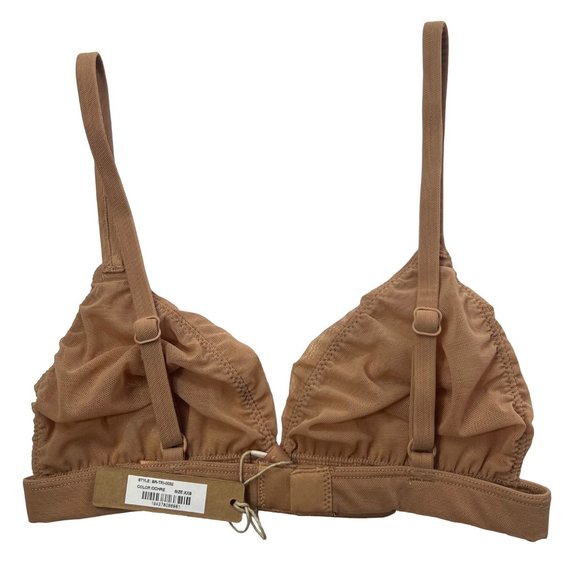 SKIMS Mesh Triangle Bralette Ochre XXS - Picture 3 of 10